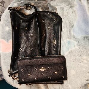 Coach Slouchy Grommet Shoulder Purse